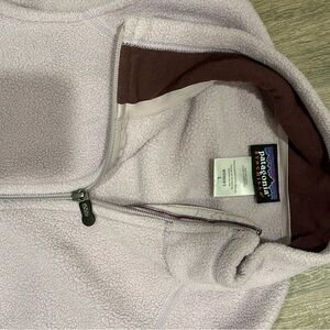 Patagonia Lavender Fleece Vest size Large